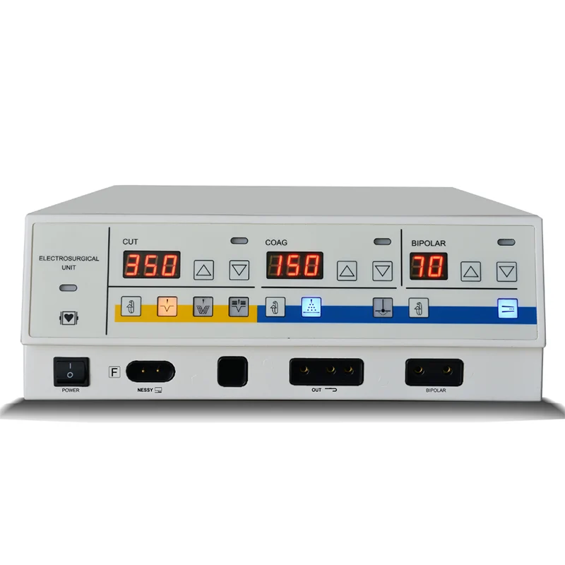 cm-350a-electrosurgical-unit-front-view CM-350A Electrosurgical Unit (ESU) with LED display and control panel for surgical cutting and coagulation