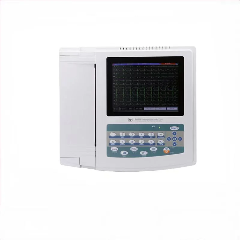 12-channel-ecg-machine-10000-exams-capacity Professional 12-channel ECG machine with 10,000 exams storage capacity and digital signal processing