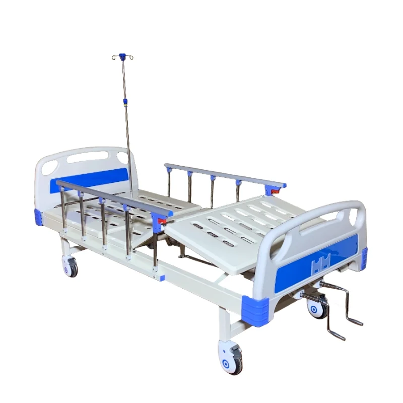 iron-crank-adjustment-nursing-bed-75degrees Heavy-Duty Iron Crank Adjusting Nursing Bed Backrest to 75° Position