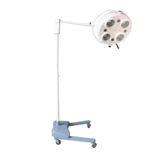 500mm mobile LED surgical light with Osram chips (20 LEDs), 80,000 Lux at 1m, 4000K color temperature for precise medical examinations